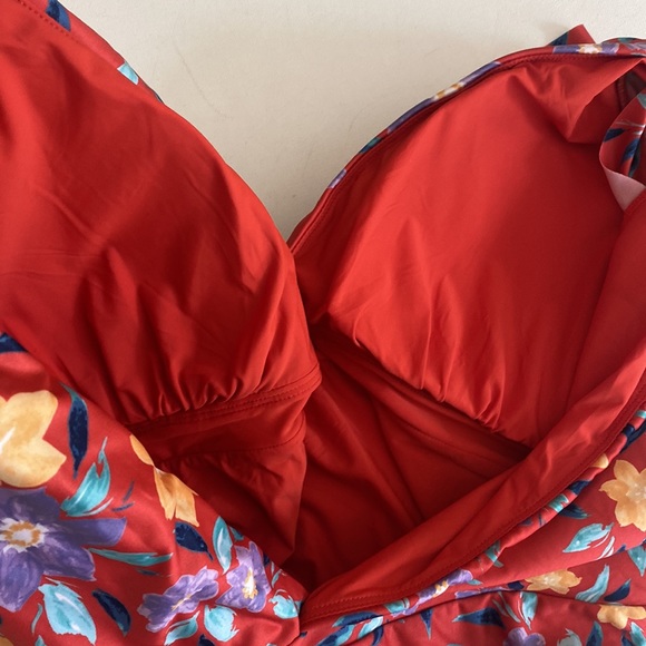 (B21) NEW ModCloth The Kelsie One-Piece Floral Swimsuit, Size Small, NWT - Picture 10 of 11